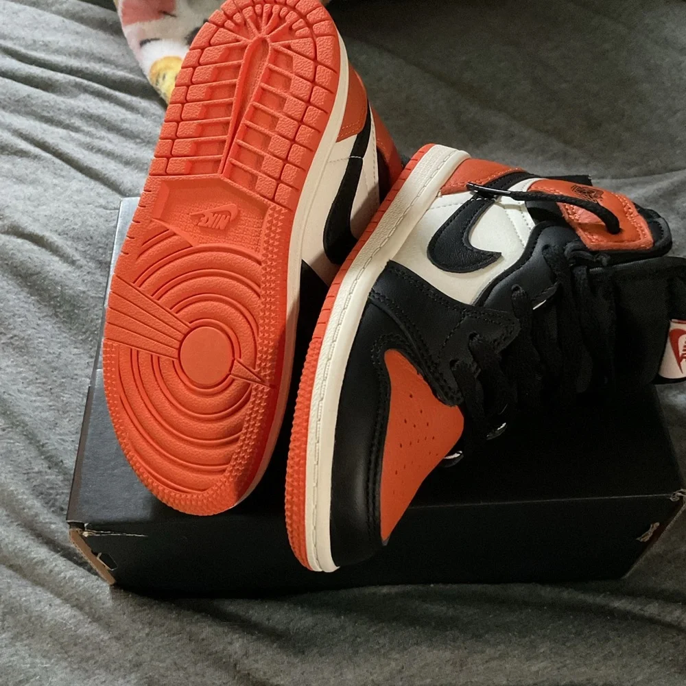 Jordan 1 Retro High OG TD in Black and Sail - Picture 5 of 6
